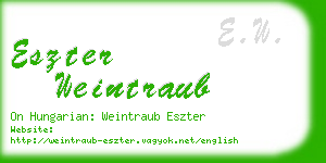eszter weintraub business card